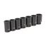 1/2" Drive Deep 6-Point Axle Nut Impact Socket Set, 7-Piece (29-38mm)