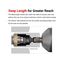 1/2" Drive Deep 6-Point Axle Nut Impact Socket Set with Rail, 7-Piece (29-38mm)