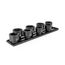 1/2" Drive 6-Point Impact Socket Set with Rails and Tray, 8 Pieces (1-9/16" - 2")