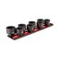 1/2" Drive Shallow 6-Point Impact Socket Set w/ Rails and Tray, 8-Piece (39 - 50)