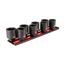 1/2" Drive Deep 6-Point Impact Socket Set w/ Rails and Tray, 8-Piece (39 - 50)