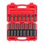 1/2" Drive Deep 6-Point Impact Socket Set, 23-Piece (10-32mm)