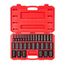 1/2" Drive Deep 6-Point Impact Socket Set, 31-Piece (8-38mm)