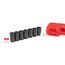 1/2" Drive Deep 6-Point Axle Nut Impact Socket Set with Case, 7-Piece (29-38mm)