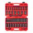 1/2" Drive Deep 6-Point Impact Socket Set, 45-Piece (5/16 - 1-1/4", 8-32mm)
