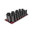 3/4" Drive Deep 6-Point Socket Set w/ Rails and Trays, 25-Piece (17 - 50mm)