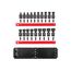 3/8" Drive 6-Point Universal Joint Impact Socket Set with Rails and Tray, 19-Piece (6-24 mm)
