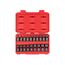 3/8" Drive 6-Point Universal Joint Impact Socket Set with Case, 19-Piece (6-24 mm)