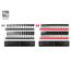 1/4, 3/8, 1/2" Drive 6-Point Impact Socket Set with Rails and Trays, 230-Piece (5/32 - 1-1/2", 4-38 mm)