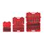 1/4, 3/8, 1/2" Drive 6-Point Impact Socket Set with Cases, 220-Piece (5/32 - 1-1/4", 4 - 32 mm)