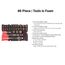1/4" Drive 12-Point Socket, Bit, and Ratchet Set w/ Mini Stacking Tool Box, 49-Piece (5/32"- 9/16", 4 - 15mm)