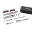 1/4" Drive 6-Point Small Engine Shallow Socket, Bit, and Flex Head Quick-Release Ratchet Set w/ Case (50-Piece)