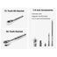 1/4" Drive 12-Point Small Engine Shallow Socket, Bit, and Quick Release Ratchet Set w/ Case (50-Piece)