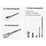 1/4" Drive 12-Point Small Engine Shallow Socket, Bit, and Flex Head Non-Quick-Release Ratchet Set w/ Case (50-Piece)