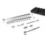 3/8" Drive 6-Point Socket and Ratchet Set with Rails, 36-Piece (1/4-1")