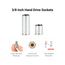 3/8" Drive 6-Point Socket and Ratchet Set with Rails, 36-Piece (1/4-1")