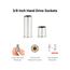 3/8" Drive 12-Point Socket and Ratchet Set with Rails, 36-Piece (1/4-1")