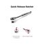 3/8" Drive 12-Point Socket and Ratchet Set with Rails, 36-Piece (1/4-1")