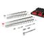3/8" Drive 6-Point Socket and Ratchet Set with Rails, 74-Piece (1/4-1", 6-24mm)