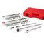 1/2" Drive 6-Point Socket and Ratchet Set, 57-Piece (3/8-1", 10-24mm)