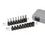 1/2" Drive Torx and External Star Impact Socket Set, 17-Piece (T30-T70, E10-E24)