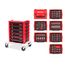 1/2" Drive Shallow and Deep 12-Point Socket and Ratchet Set in Modular Stacking Tool Cart, 109-Piece (3/8"- 1-1/2", 10 - 38mm)