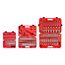 1/4, 3/8, 1/2" Drive 6-Point Socket and Ratchet Set (212-Piece)