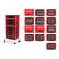 1/4", 3/8", 1/2" Drive Shallow and Deep 6-Point Socket and Ratchet Set in Modular Stacking Tool Cart, 250-Piece (5/32"- 1-1-/2", 4 - 38mm)