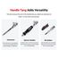 1/4" Drive x 3" Flex Head Non-Quick-Release Stubby Ratchet w/ Handle Tang