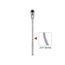 1/2" Drive x 14" Flex Head Quick-Release Bent Handle Long Ratchet