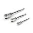 1/4, 3/8, 1/2" Drive Flex Head Quick-Release Ratchet Set, 3-Piece (6, 8, 10-1/2")