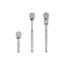 3/8" Drive Small Body Ratchet Set, 3-Piece (3, 6", 6" flex)