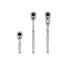 3/8" Drive Quick-Release Small Body Ratchet Set, 3-Piece (3, 6", 6" flex)