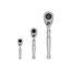1/4", 3/8", 1/2" Drive Quick-Release Stubby Ratchet Set, 3-Piece (3", 4"-1/2", 6")
