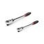 3/8, 1/2" Drive Flex Head Quick-Release Comfort Grip Long Ratchet Set, 2-Piece (12, 14")