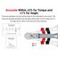 1/2" Drive 90-Tooth Flex Head Dual-Direction Electronic Torque Wrench (30 - 300 ft-lb)