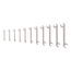 Angle Head Open End Wrench Set, 11-Piece (1/4-3/4")