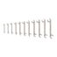 Angle Head Open End Wrench Set, 11-Piece (3/8-1")