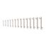 Angle Head Open End Wrench Set, 14-Piece (6-19mm)