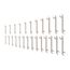Angle Head Open End Wrench Set, 25-Piece (1/4-3/4", 6-19mm)