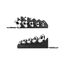 45-Degree Offset Box End Wrench Set with Holder, 5-Piece (1/4-13/16")