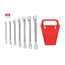 45-Degree Offset Box End Wrench Set with Holder, 7-Piece (6-19mm)