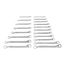 45-Degree Offset Box End Wrench Set, 19-Piece (1/4 - 1-1/4", 6 - 32mm)