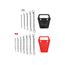 45-Degree Offset Box End Wrench Set with Holder, 12-Piece (1/4-13/16", 6-19mm)
