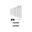 45-Degree Offset Box End Wrench Set with Modular Wrench Organizer, 8-Piece (1/4 - 1-1/4")