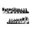 45-Degree Offset Box End Wrench Set with Modular Wrench Organizer, 8-Piece (1/4 - 1-1/4")