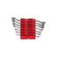 45-Degree Offset Box End Wrench Set with Modular Wrench Organizer, 7-Piece (6-19mm)