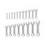 Stubby Combination Wrench Set, 19-Piece (1/4"- 1-1/4")