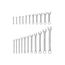 Stubby and Standard Length Combination Wrench Set, 22-Piece (1/4"- 3/4")