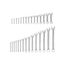 Stubby and Standard Length Combination Wrench Set, 30-Piece (1/4"- 1")